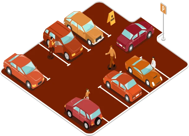 Parking area illustration